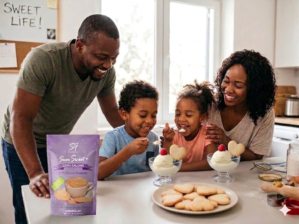 A family enjoying the sweet life with SumSweet